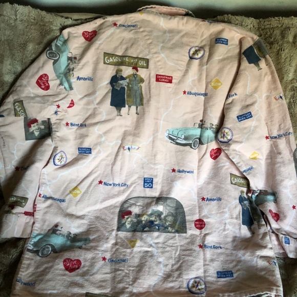 NICK&NORA LUCY CAR ROAD TRIP PJS, SZ L, MADE IN U.S, GUC-NO STAINS, VERY POPULAR - Picture 11 of 16